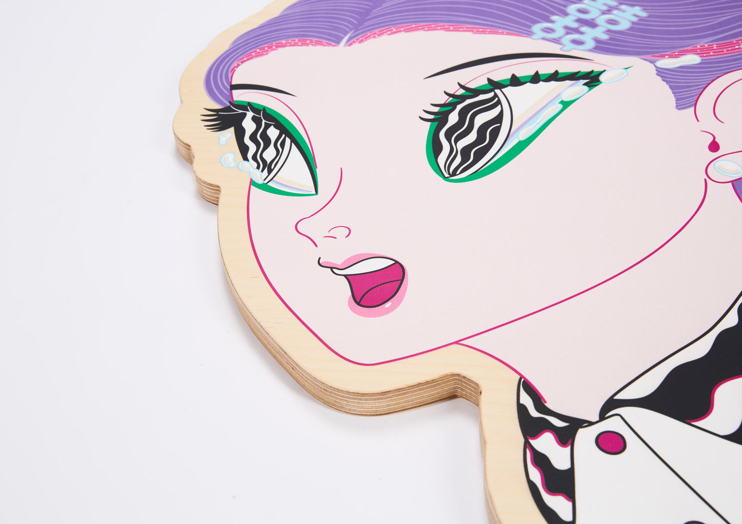 Artdicted X Masanori Ushiki X Startfromzero wood print - Pearl