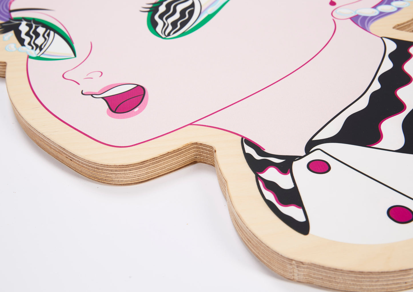 Artdicted X Masanori Ushiki X Startfromzero wood print - Pearl