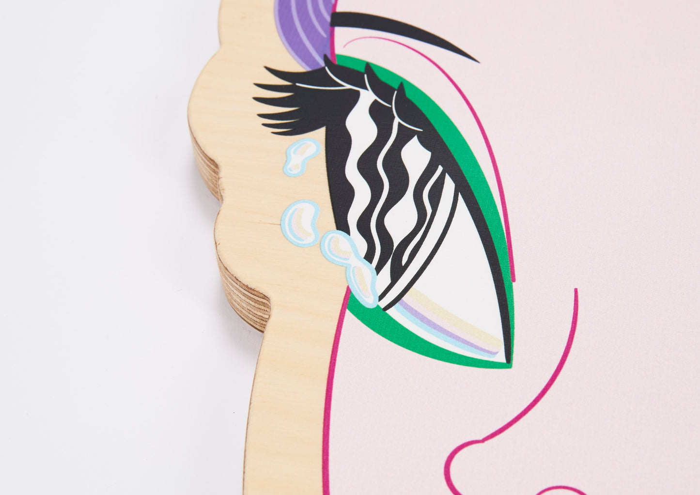 Artdicted X Masanori Ushiki X Startfromzero wood print - Pearl