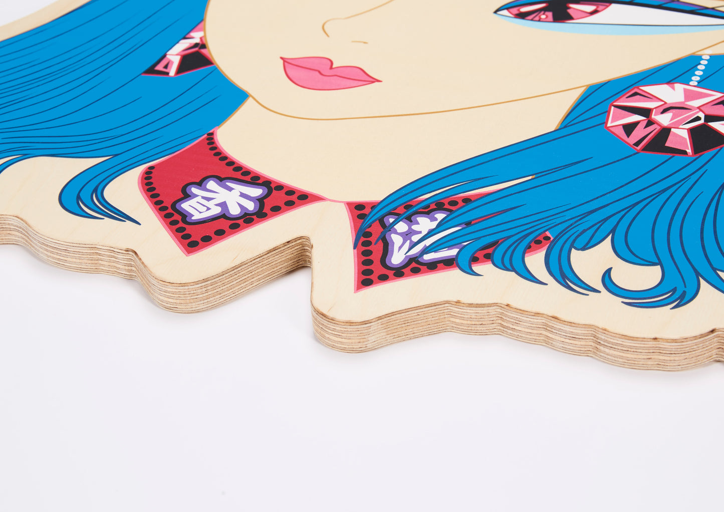 Artdicted X Masanori Ushiki X Startfromzero wood print - Ruby