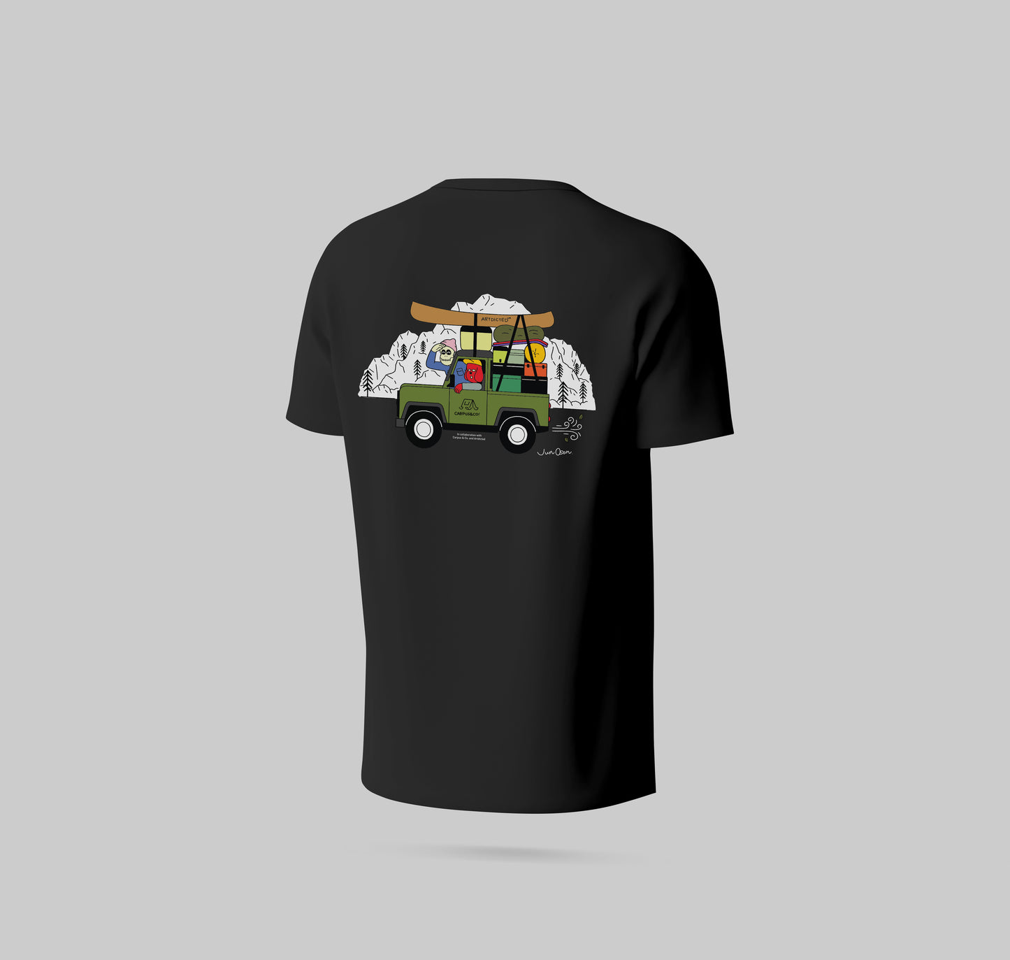 Artdicted x Jun Oson x Carpus Tee - On the road