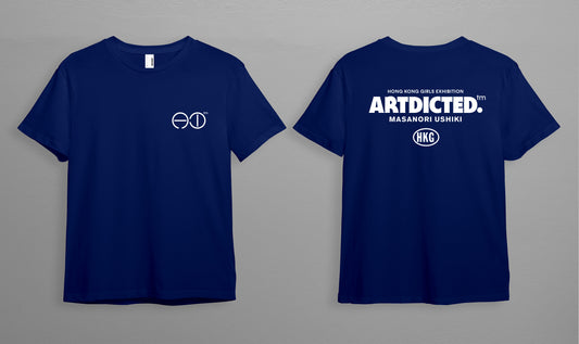 Artdicted X Masanori Tee - Logo tee blue