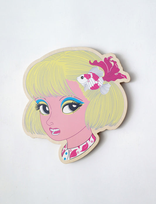 Artdicted X Masanori Ushiki X Startfromzero wood print - Oranda