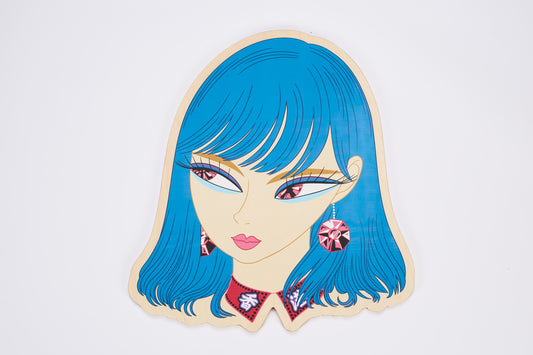 Artdicted X Masanori Ushiki X Startfromzero wood print - Ruby