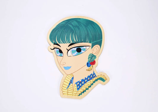 Artdicted X Masanori Ushiki X Startfromzero wood print - Greenie