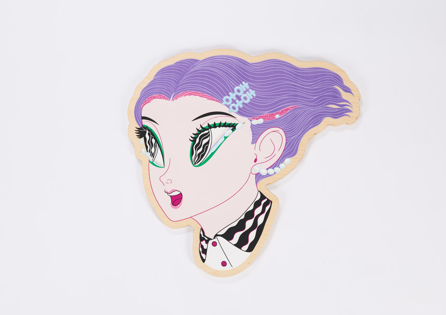 Artdicted X Masanori Ushiki X Startfromzero wood print - Pearl