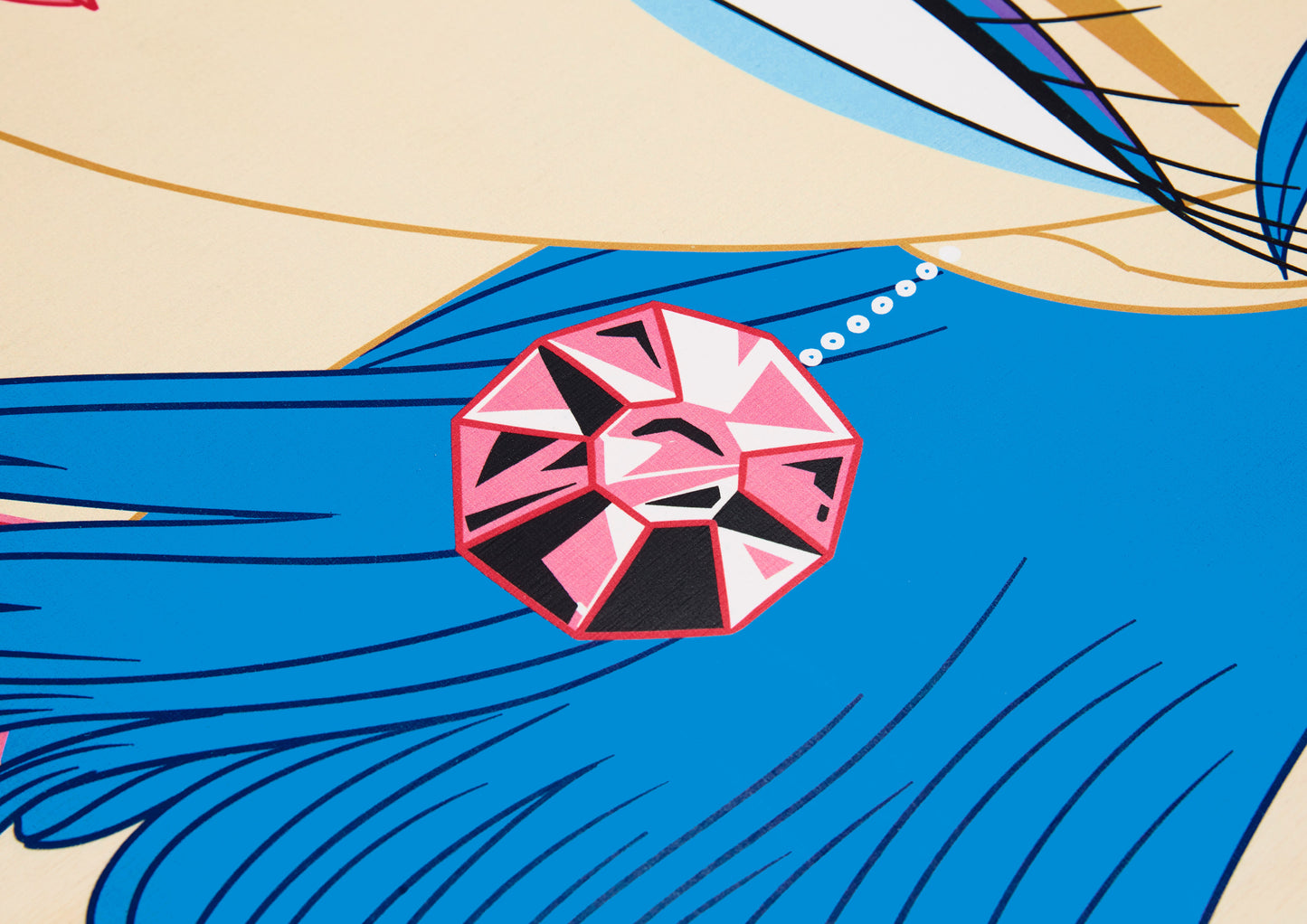 Artdicted X Masanori Ushiki X Startfromzero wood print - Ruby